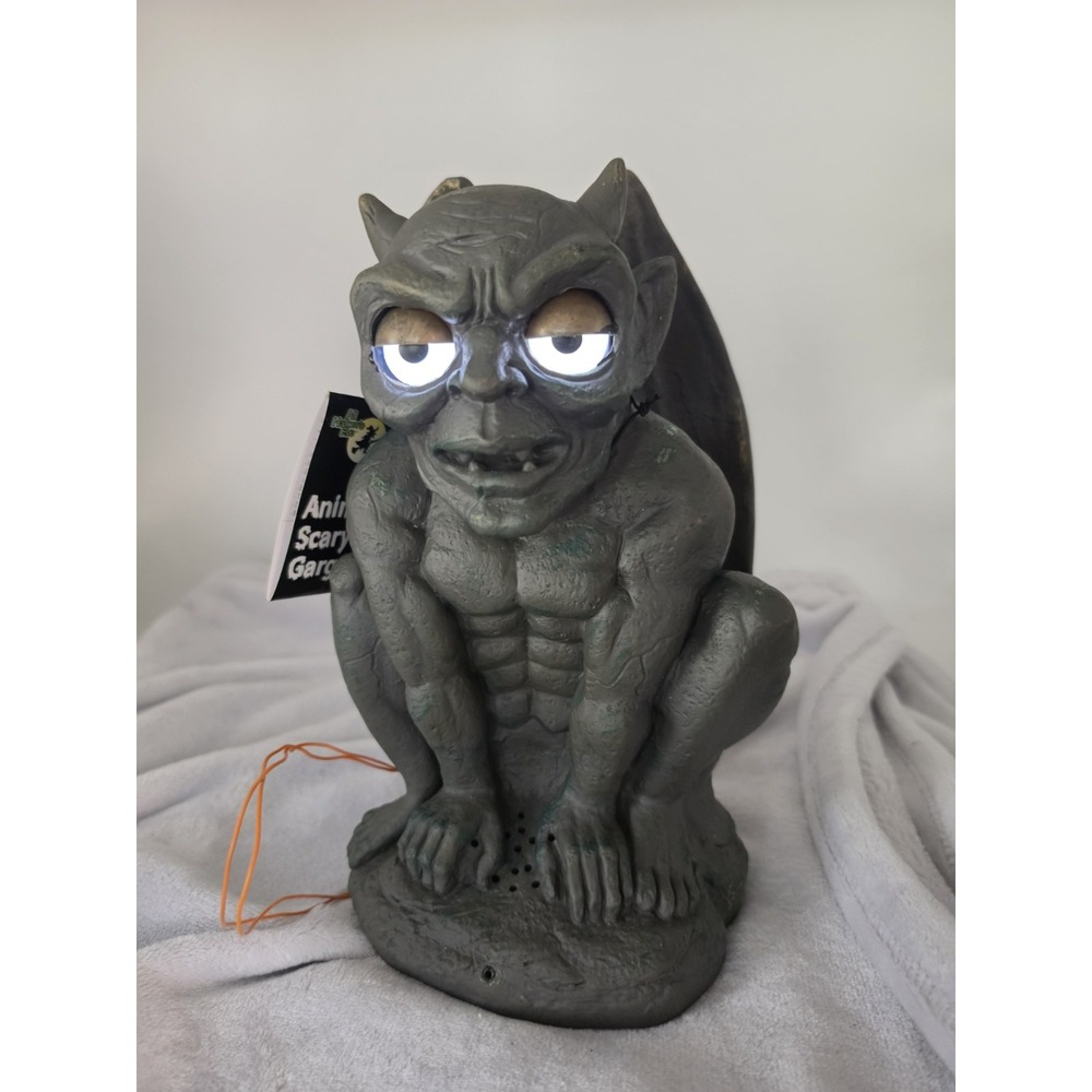 2007 Magic Power Halloween Gargoyle Animated Motion Activated And Talking 11.5"